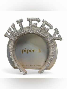 Piper K Bride WIFEY Pearl Headband Bachelorette Bridal Shower Hairband